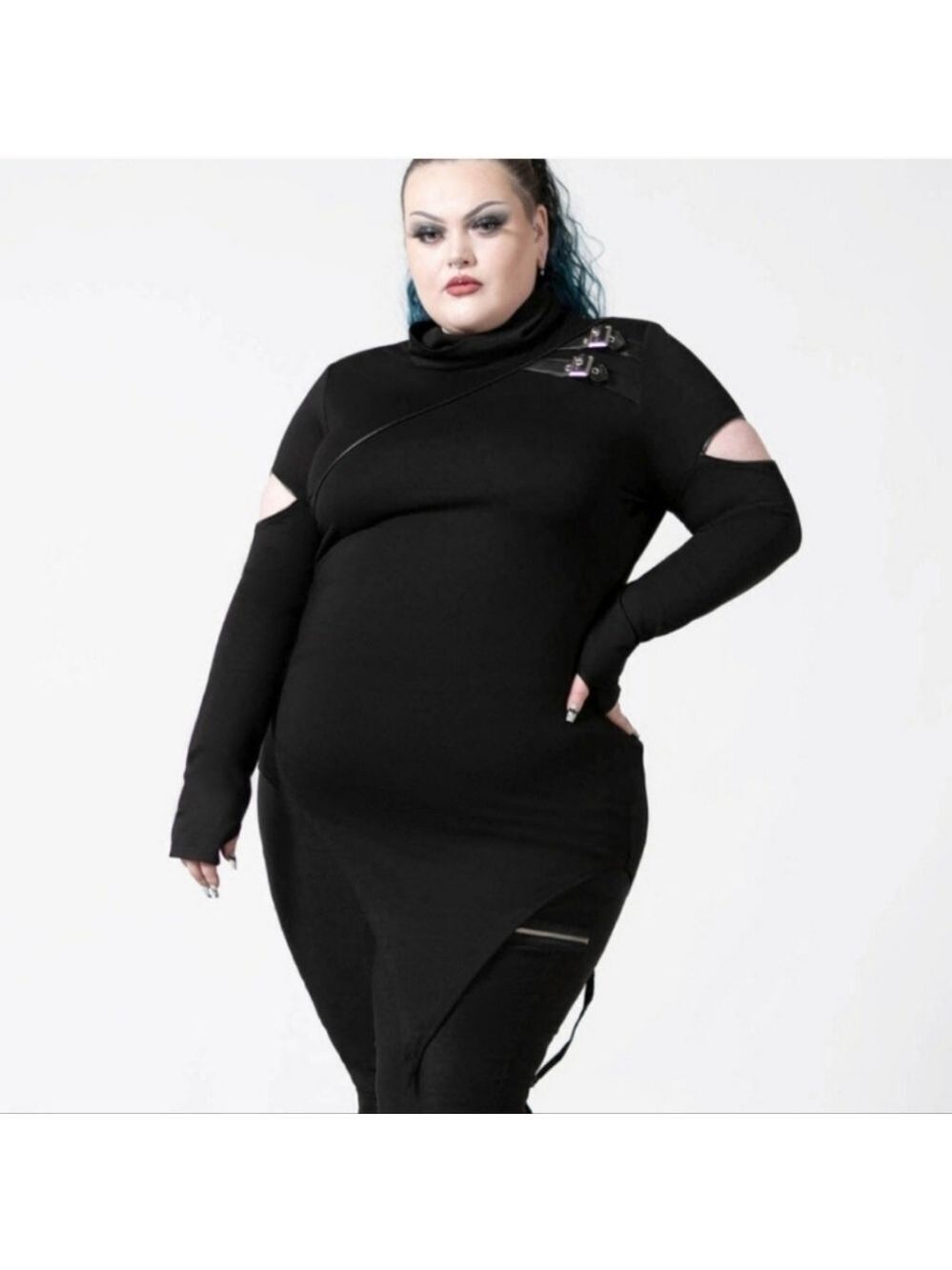 Killstar NWOT Asymmetrical Long Sleeve Top